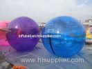 Purple / Blue Large 1.0mm PVC Inflatable Walk On Water Ball 2m Diameter For Pool or Lake