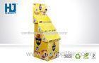 Yellow Recoverable Cardboard Pallet Display Shelf For Mosquito Coil Products