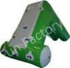Inflatable Tarpaulin water small slide white and green color made by strong PVC material