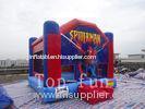 Commercial Grade Tarpaulin Inflatable Fun City Jumping Bouncers for Rent , Safety