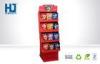 4C Offest Printing Cardboard Pallet Exhibition Display Stand For Snacks