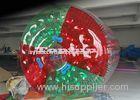 Inflatable Water Roller With Colorful Dots / Color Cross On Bicephalous