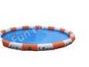 Outdoor Round Inflatable Swimming Pool inflatable Water Games with Fish Printing and blue groundshee
