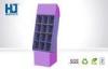 Custom Environmental Cardboard Retail Display Purple For Men Skin Cream