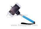 Cable Take Pole Selfie Stick for cell phone , Foldable Wired Selfie Monopod