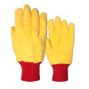 Premium Flannel Yellow Chore Gloves