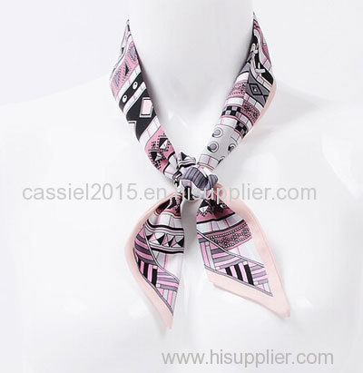 hair band bag binded neckwear silk scarf tie