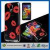 Lips Kiss Clear Back PC Plastic Samsung Cell Phone Cases , Mobile Phone Protective Covers