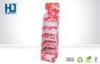 Pink Custom Corrugated Cardboard Display Stands , 5 Tiers For Chocolate