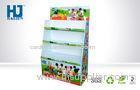 Glossy Supermarket POP cardboard Display Stand with tray For Child Disney Toys
