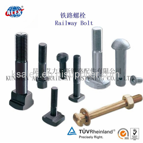 Railway Rail Bolt Supplier / Manufacturer Railway Rail Bolt Low Price / Track Railway Rail Bolt for Fish Plate