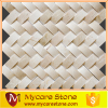 Crema Marfil Marble Polished 3D Herringbone Mosaic Tile