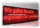Electronic programmable Outdoor LED Signs for business Red , Green color