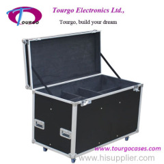Cable Trunk Flight Case with Movable Dividers Made of Thick Plywood