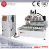 Muiti-head wood cylinder Engraving CNC Router 8 spindle rotary processing Machine with eight 2.2kw water spindle NC