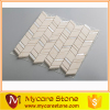 Crema marfil white Thossos polished marble mosaics