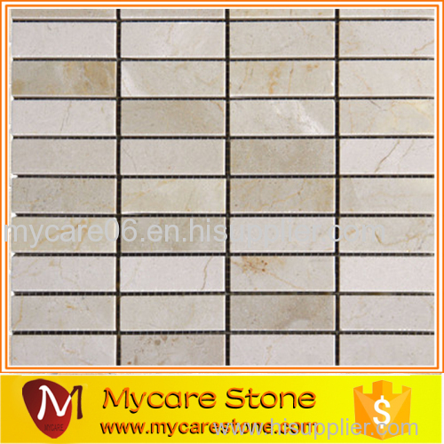 2015 hot sale crema marfil marble 1*3 mosaics