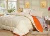 White and Orange Lightweight Light Comforter Sets for Spring And Autumn