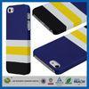 Blue White Stripe Cellphone Cases For Iphone 5 5s , Mobile Phone Protective Covers