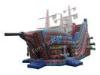 Outdoor Pirate Ship Inflatable Bouncer / Inflatable Pirate Ship Slide