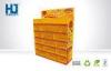 CMYK Orange Supermarket Cardboard Display Stand For Cake Lightweight