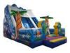 Giant Plato 0.55mm Sea World Outdoor Inflatable Water Slide For Kids