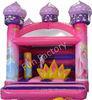Pink inflatable bouncer house 0.55mm best Plato material jumper house for kid