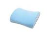 Auto Lumbar Support Memory Foam Back Cushion , Blue Crystal Velvet Fabric