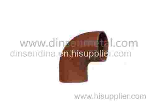 Red epoxy coated grey cast iron pipe fittings