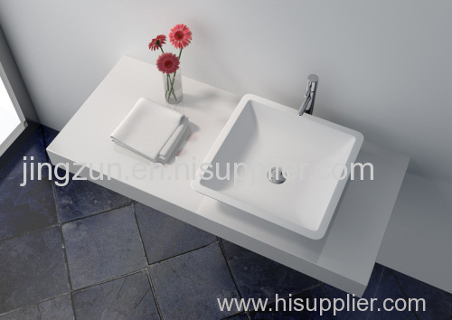Egg Shape Solid Surface Counter-top Wash Basin