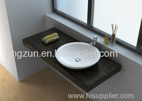 Egg Shape Solid Surface Counter-top Wash Basin