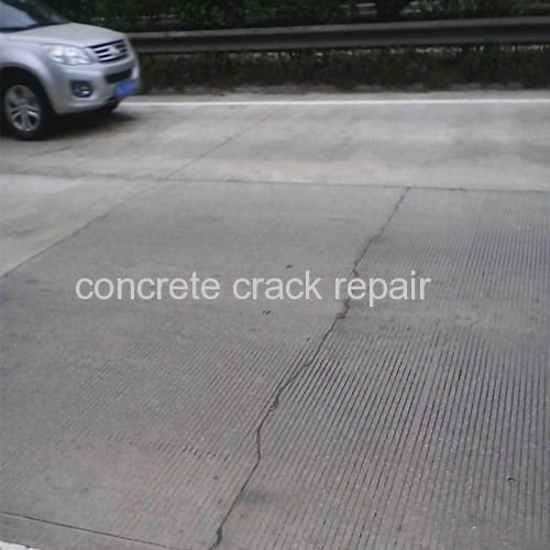 repair crack on concrete driveway
