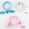 Colorful LED Standard 100cm Apple 30 pin to USB Cable , Visible LED Light iPhone USB Cable