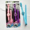 Colorful Long Strip Silicone Rubber Watches With Analog Display for Teenager Gift