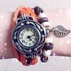 Ladies Bracelet Quartz Wrist Watches 21cm Length , Women Leather Bracelet Watch