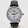 Men Black Leather Strap Watches