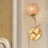 Imitation gold rose crystal lamp lighting bedroom aisle lights crystal gold wall lamp