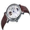 Stylish Germany Mens Brown Leather Strap Watches Mechanial Movt Nick Free