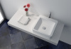 Square Solid Surface Counter-top Wash Basin