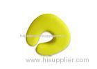 Promotional Travel Size Small Memory Foam Pillow Neck Support , Yellow