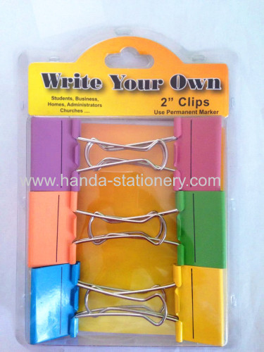 Everybody loves colorful metal cute binde clips