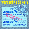 Hot sale custom printed destructible paper warranty seal stickers with logo and dates
