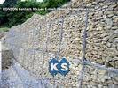 Durable Gabion Retaining Wall 3.0 - 4.5mm Dia with PVC Coated Stainless Steel Galvanized Wire