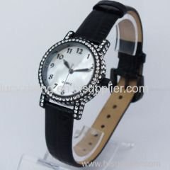 High quality leather women watch alloyl watch