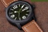 man watch leather wrist watch