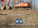 Zinc Galvanised Wire Gabion Boxes / Gabion Cages For Flood Protection Products