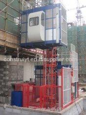 1000kg Load Capacity Twin Cage SC200 Personnel Hoist and Material Hoist