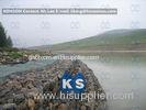 Galvanized Wire Stone Gabion Basket For River Crossing / Marinas / Seashore Protection