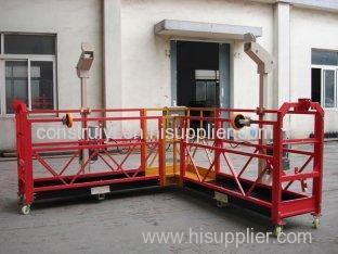 Red 90 Degree Steel Suspended Access Platform Cardle for Building Cleaning