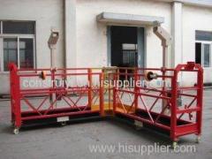 Red 90 Degree Steel Powered High Working Suspended Platform Cardle for Building Cleaning